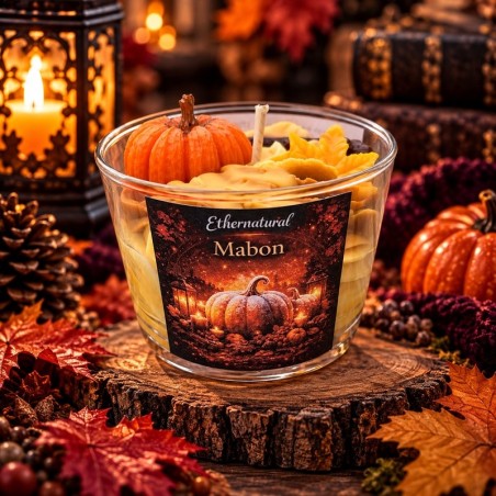 Bougie Mabon équinoxe automne artisanale | Ethernatural
