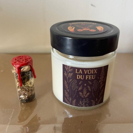 Fiole et bougie la voix du feu